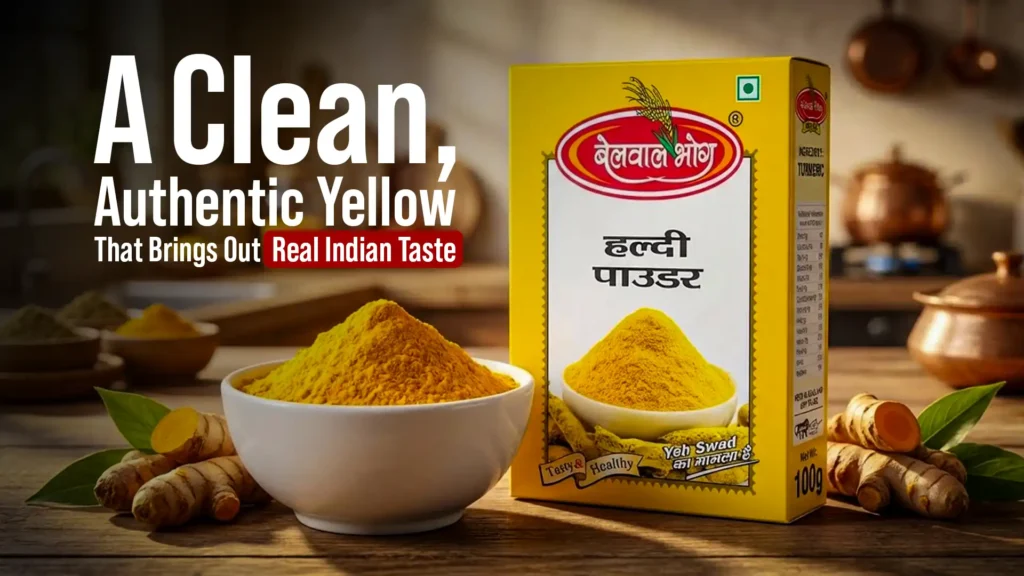 pure haldi powder belwal bhog authentic turmeric clean yellow spice best indian haldi