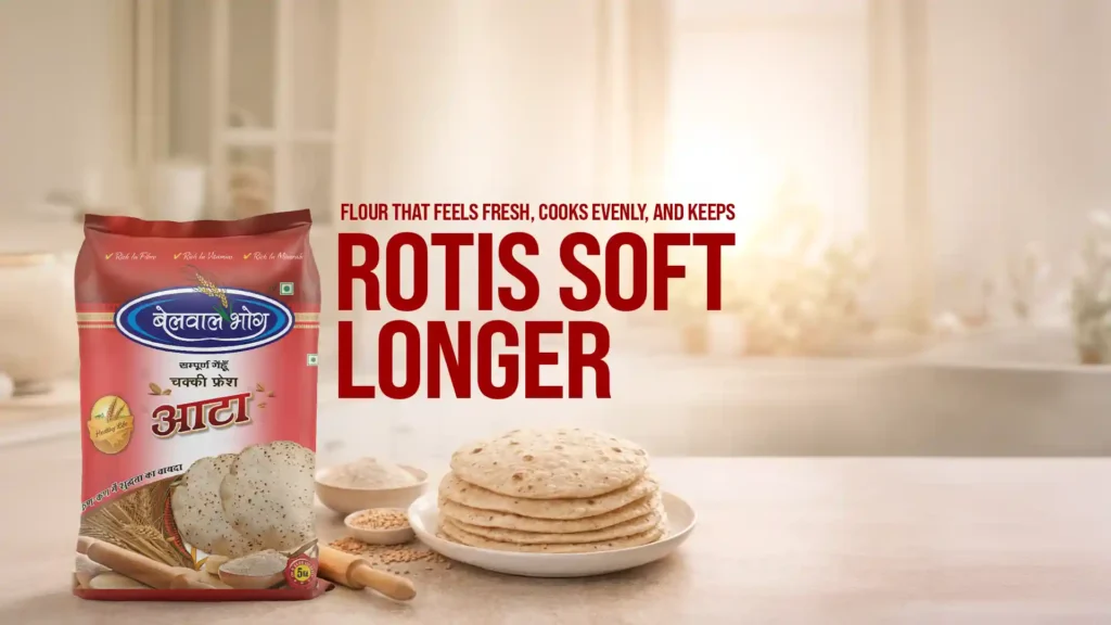 Best wheat flour brand in Haldwani delivering soft rotis, even cooking, and fresh taste for everyday Indian meals