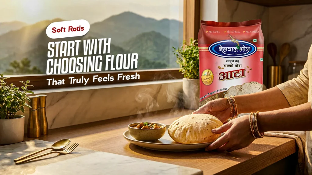 best atta brand in uttarakhand producing fresh wheat flour for soft rotis and daily home cooking