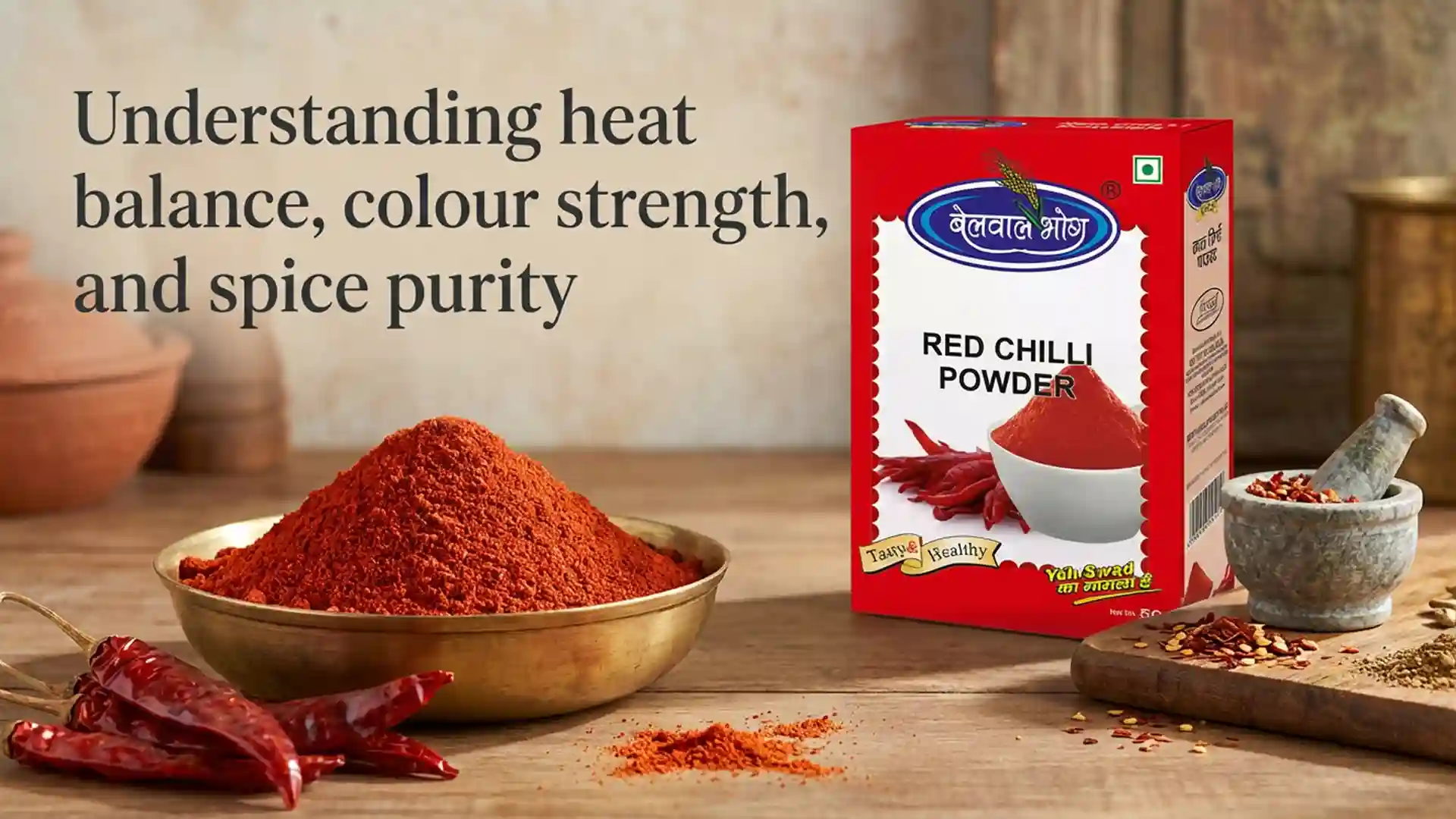 Understanding heat balance, colour strength, and spice purity