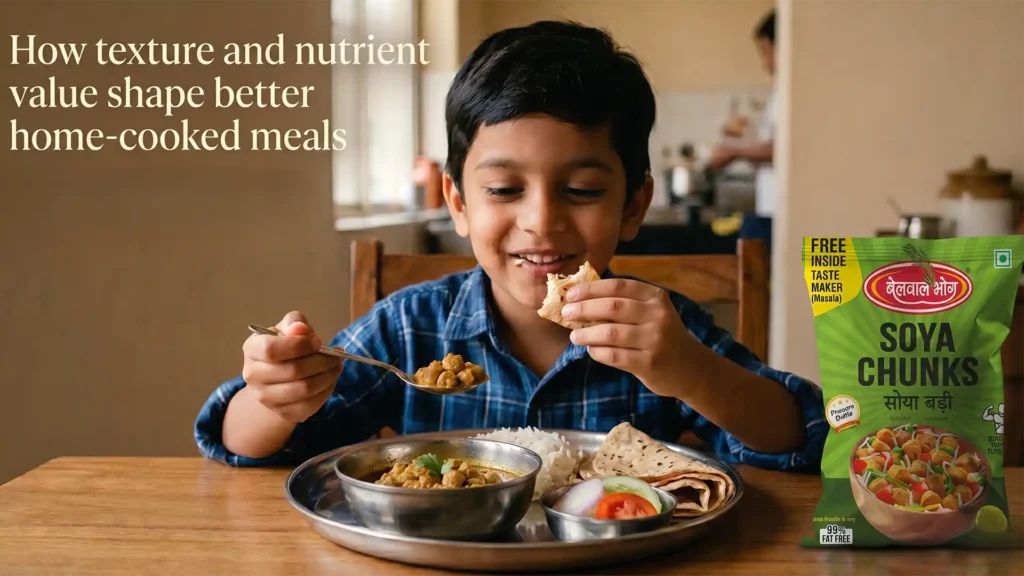 best soya chunks brand used in nutritious home-cooked meal with high protein and great texture