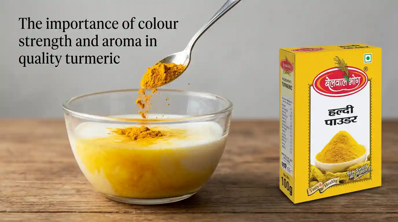 The importance of colour strength and aroma in quality turmeric