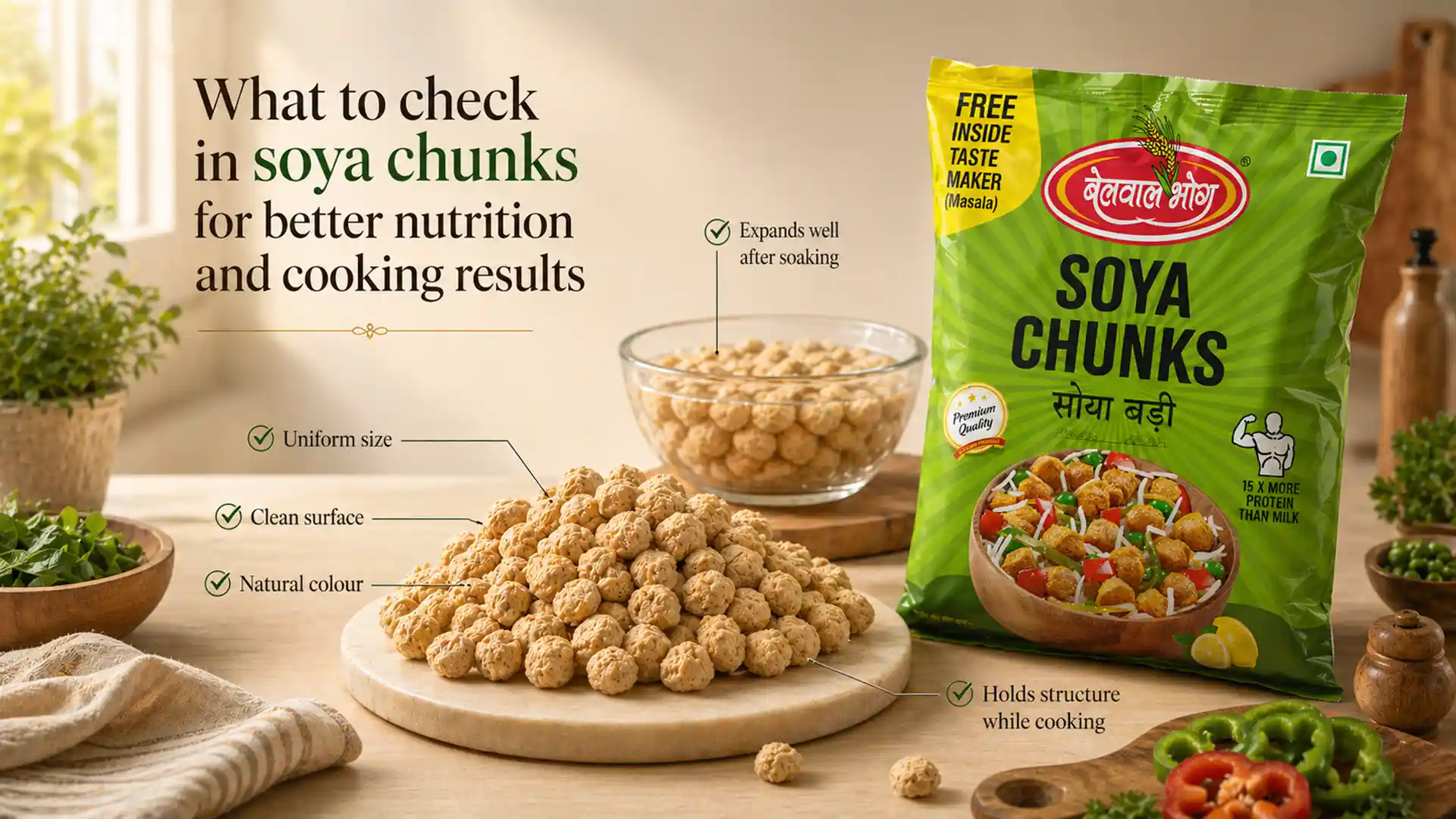 What to check in soya chunks for better nutrition and cooking results