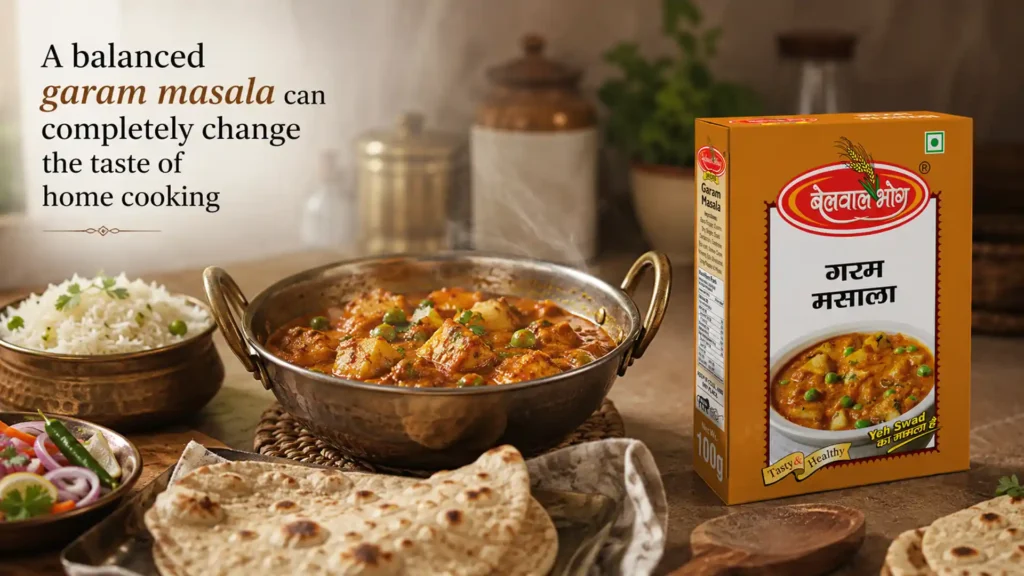 Best Garam Masala Brand in Bareilly with balanced spice blend enhancing the flavour and aroma of home-cooked dishes