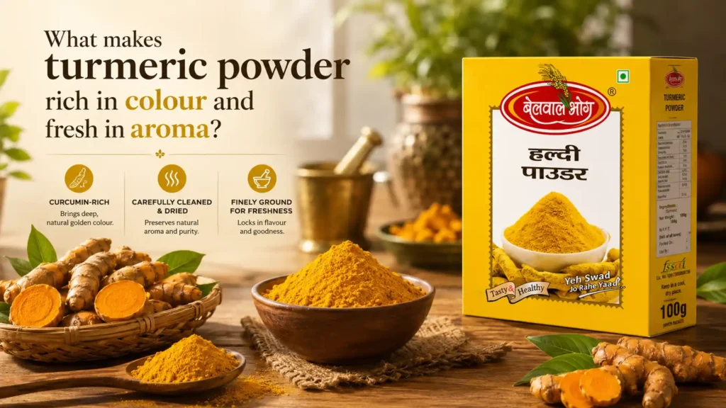 Best Turmeric Powder Brand in Ranikhet offering curcumin-rich turmeric powder with natural colour, freshness, and strong aroma
