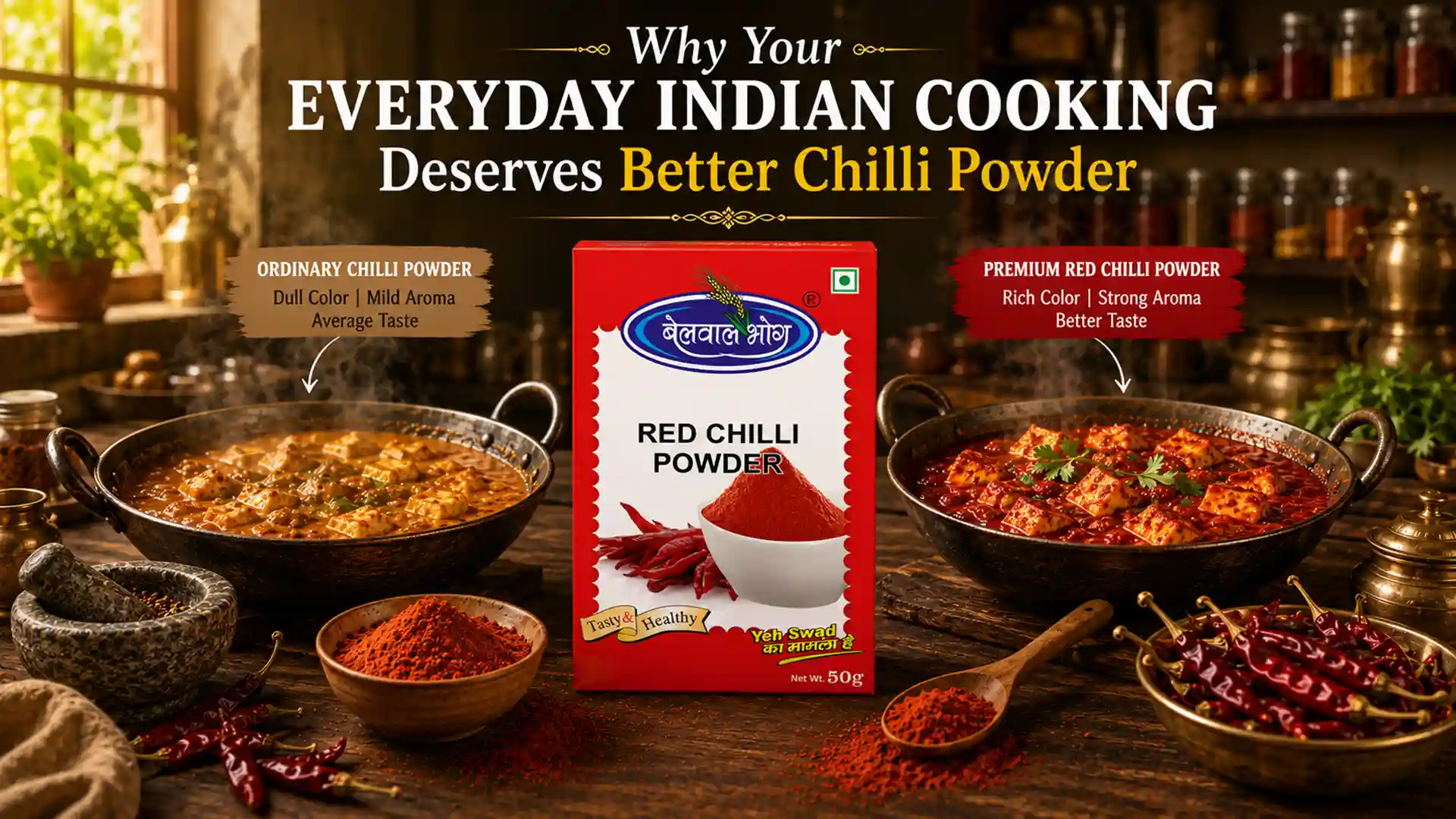 Why Your Everyday Indian Cooking Deserves Better Chilli Powder