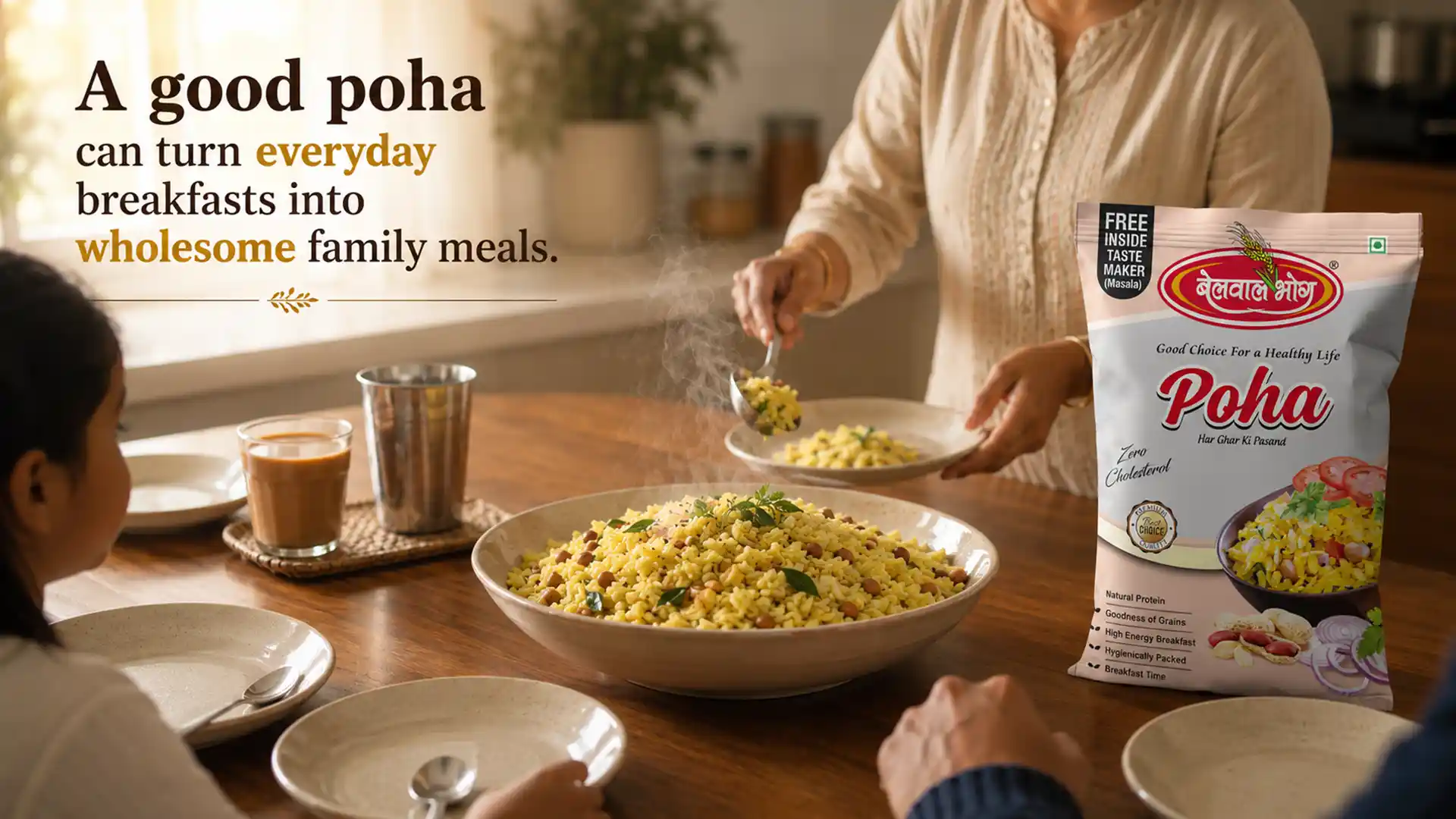 A good poha can turn everyday breakfasts into wholesome family meals