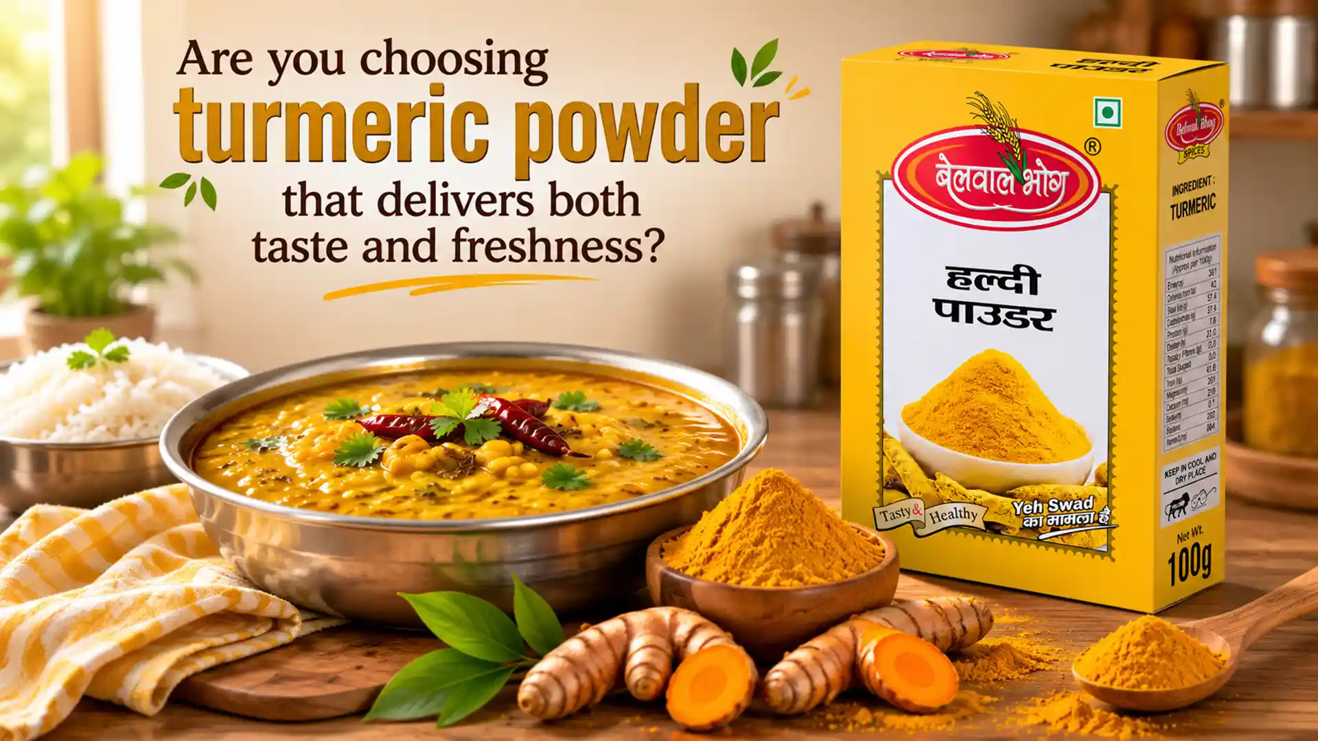 Are you choosing turmeric powder that delivers both taste and freshness?