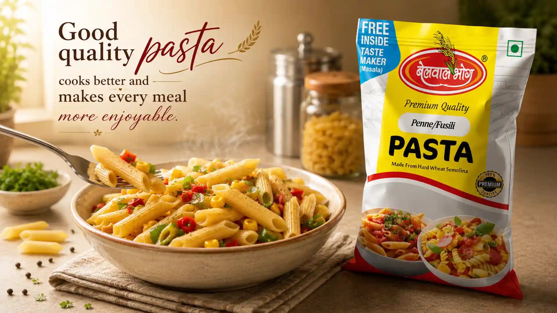 Good quality pasta cooks better and makes every meal more enjoyable