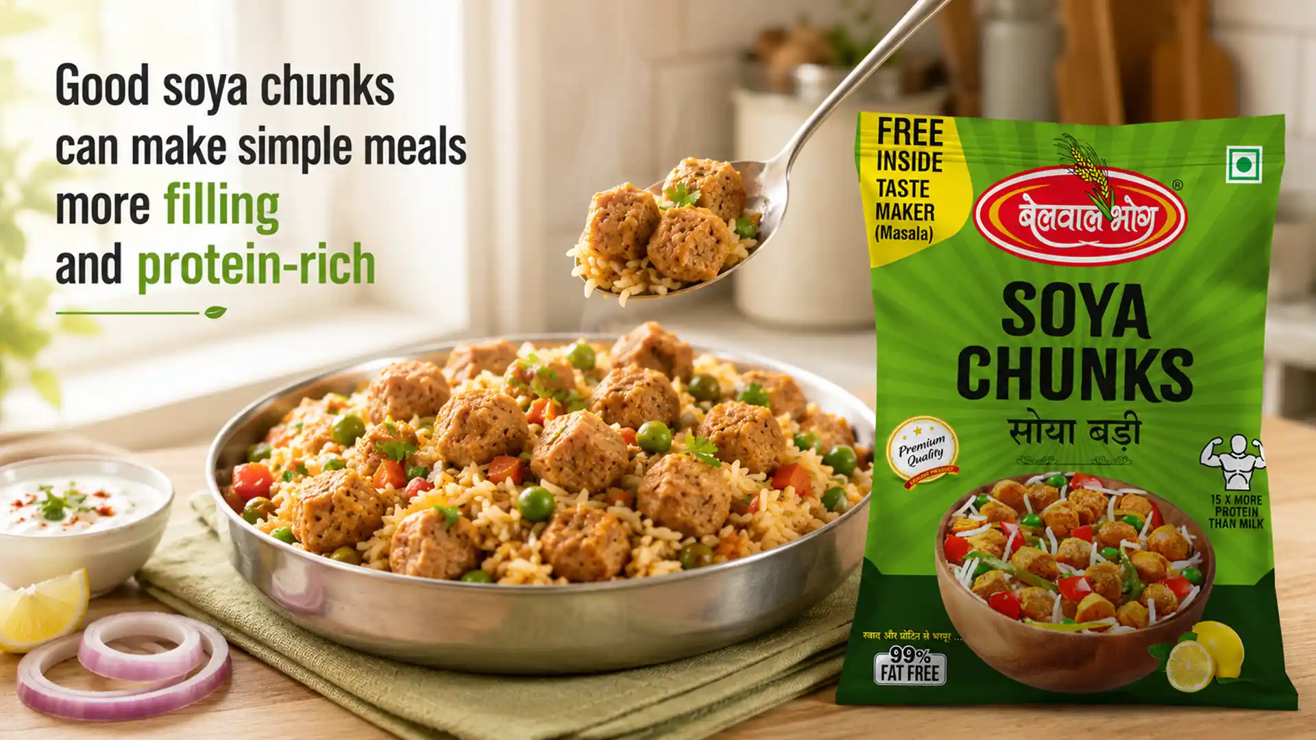 Good soya chunks can make simple meals more filling and protein-rich