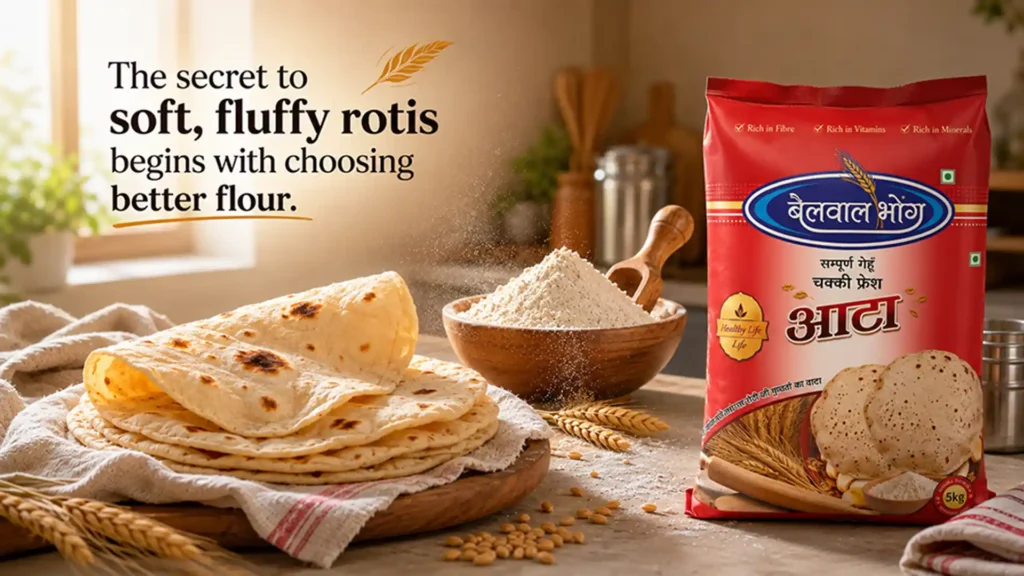 Best Wheat Flour Brand in Haldwani offering fresh chakki atta for soft, fluffy rotis and wholesome daily meals