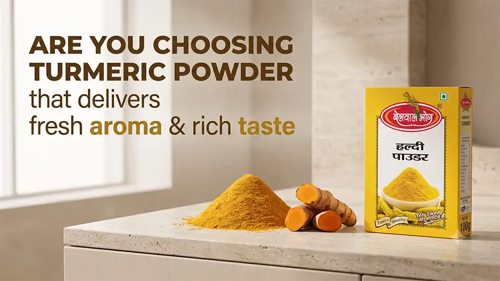 Premium turmeric powder from the Best Haldi Powder Brand in Dehradun, offering fresh aroma, rich taste, and vibrant natural colour.
