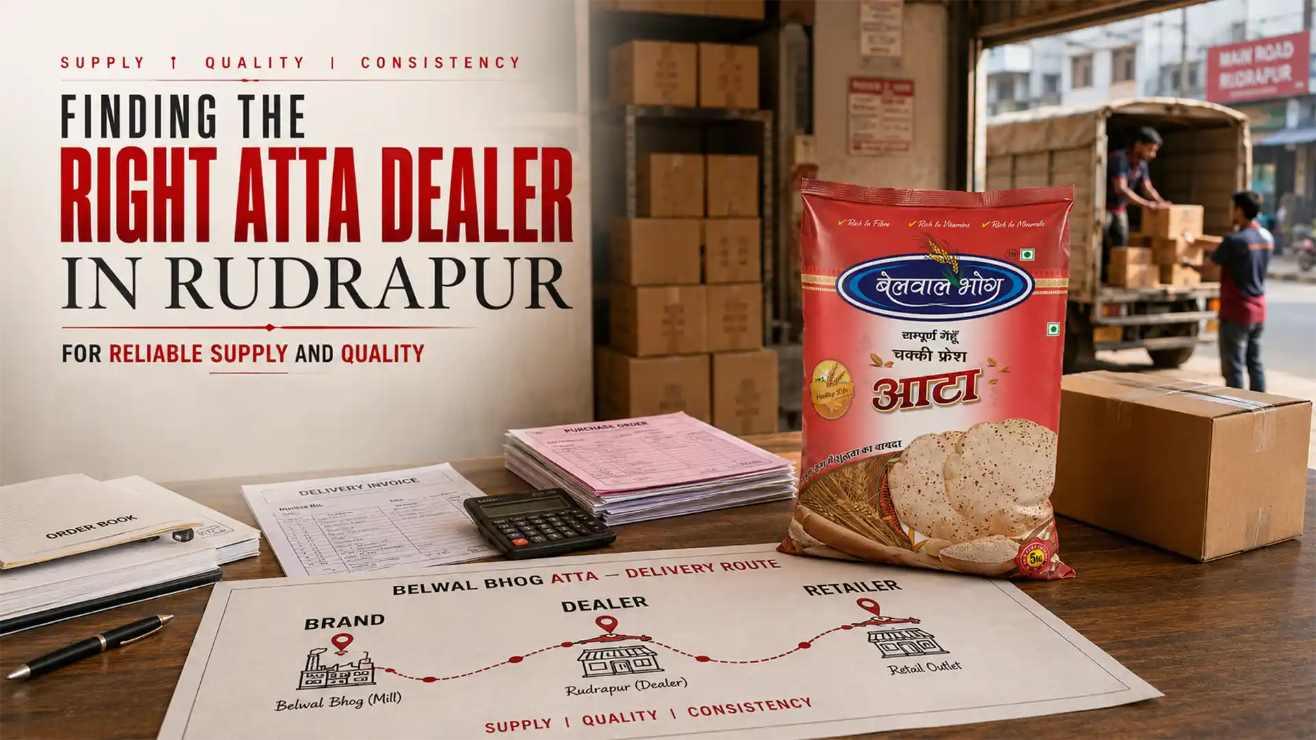 Finding the right atta dealer in Rudrapur for reliable supply and quality
