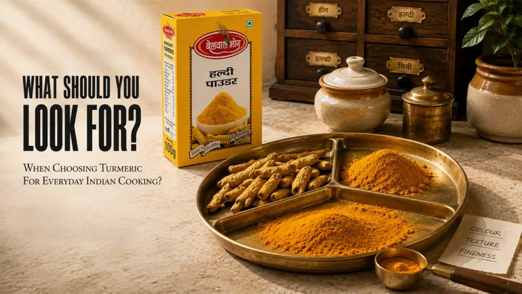 Traditional turmeric selection featuring the Best Turmeric Powder Brand in Ranikhet